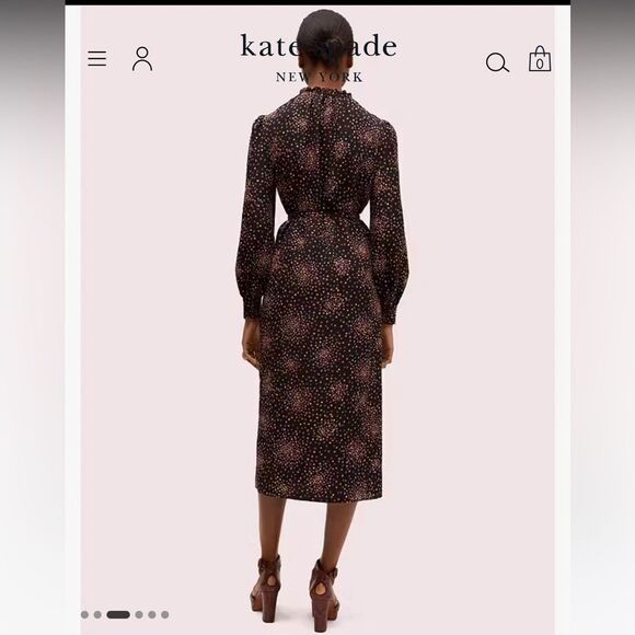 Kate Spade Disco Dots Shirtdress *missing the belt* Size 2 - Picture 3 of 8